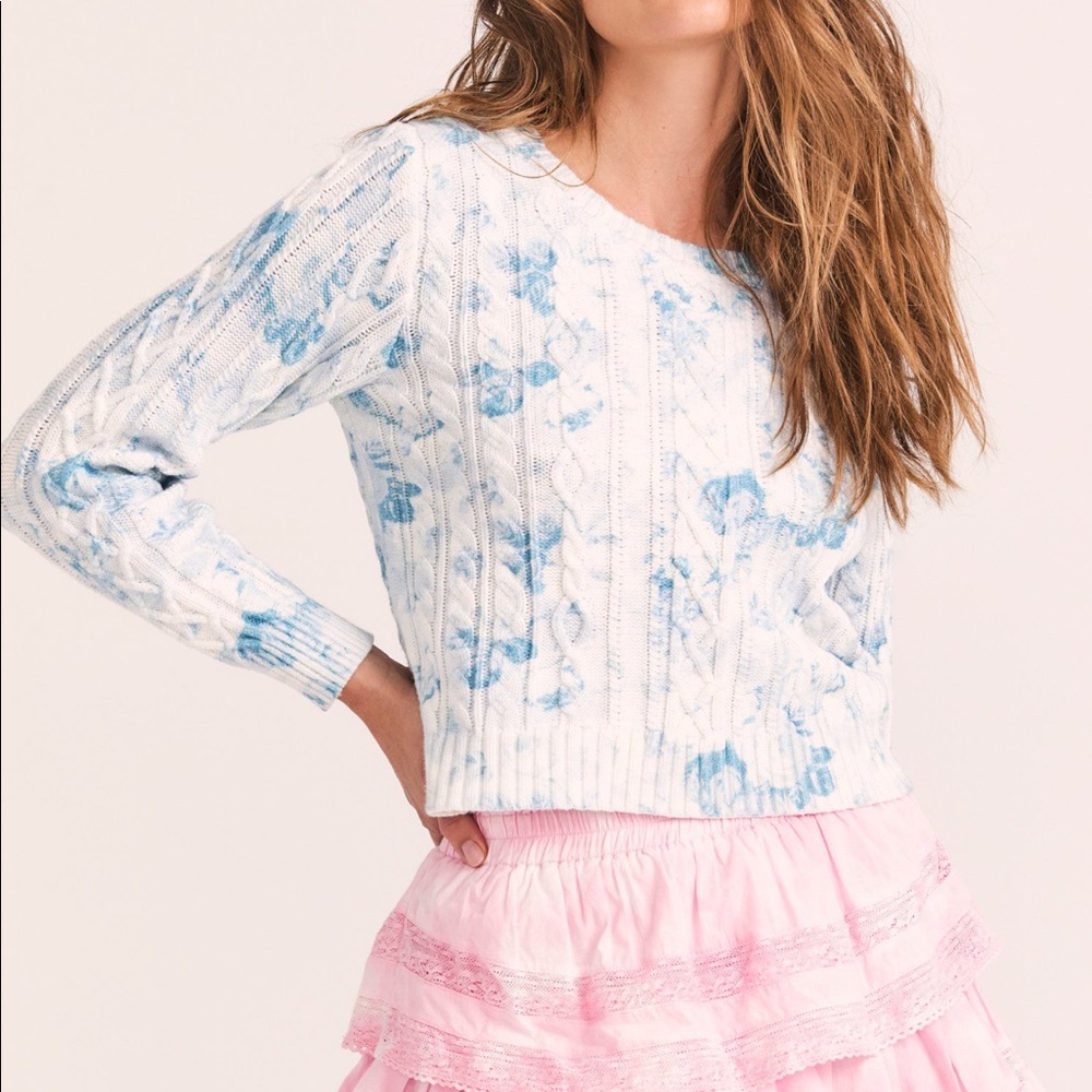 NWT LoveShackFancy Easton Pullover